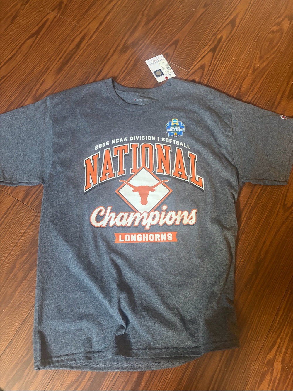 Unisex adult Texas Longhorns champion softball national champions shirt